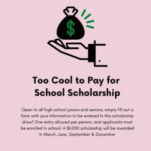 Too Cool to Pay For School Scholarship